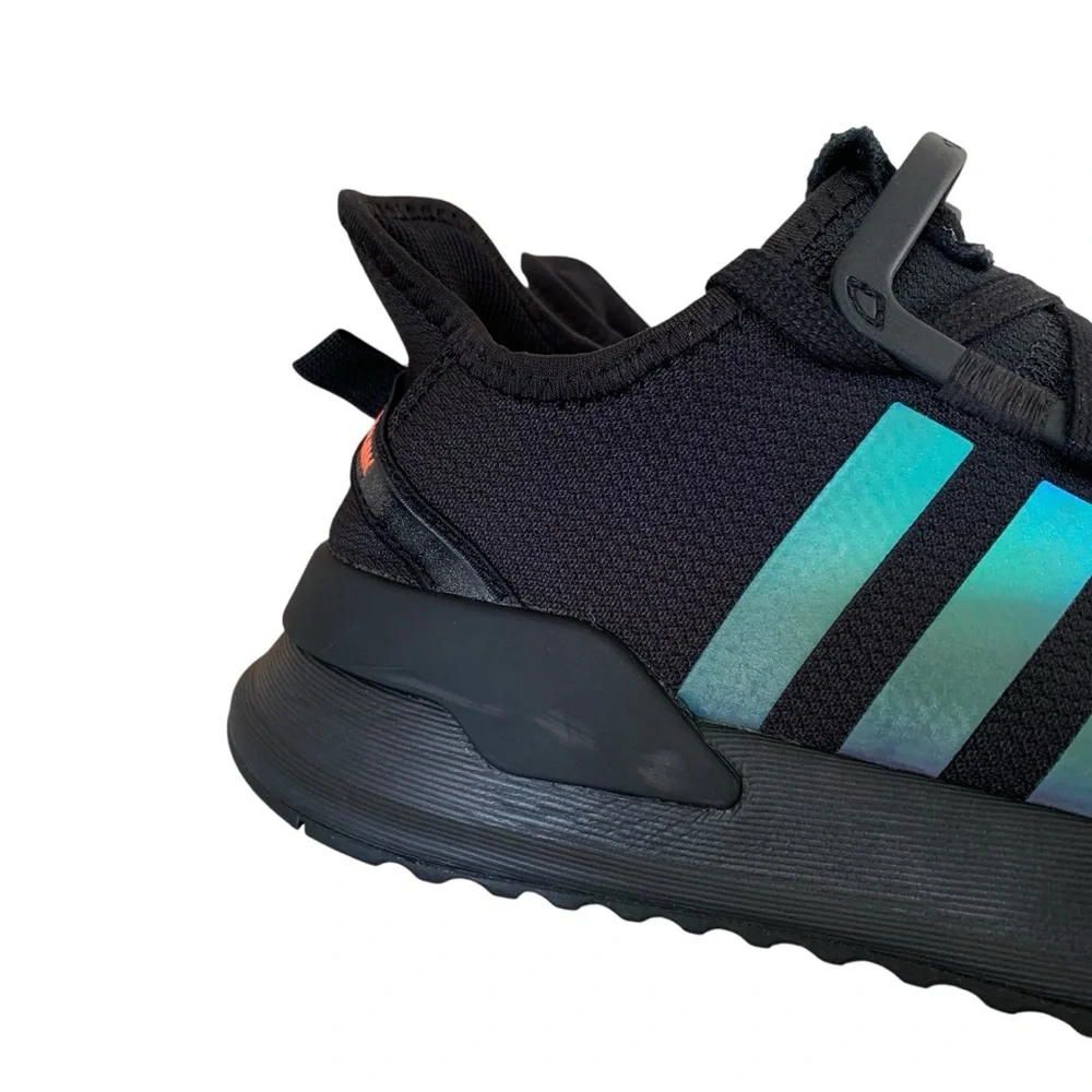 Adidas Black & Iridescent Stripe U Path Sneakers